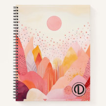Carnet Spiral Pastel Boho - Personnalisé