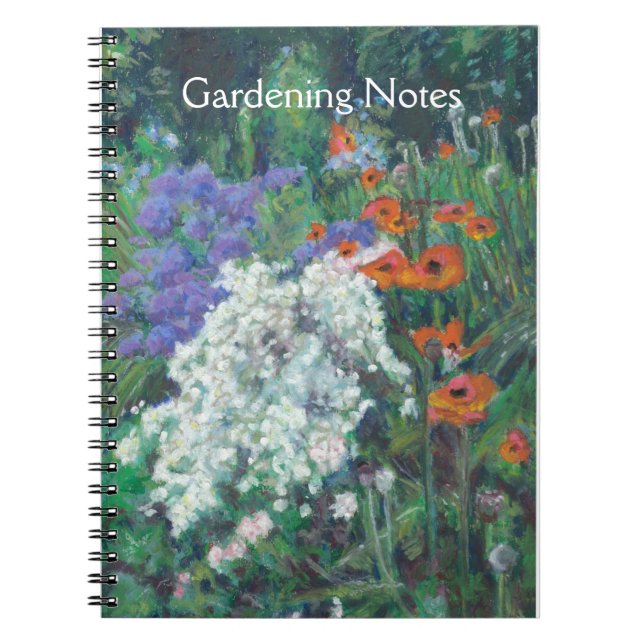 Carnet Spiral personnalisable pour un jardinier (Devant)