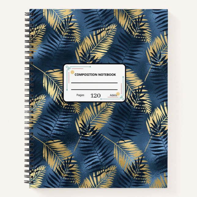 Carnet spiral personnalisé de 8,5 po x 11 po (Devant)
