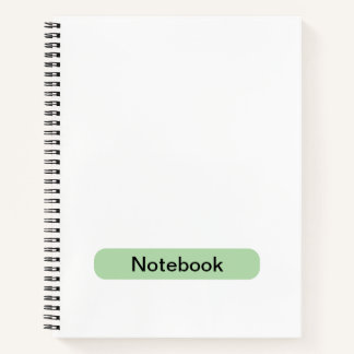 Carnet spiral personnalisé de 8,5 po x 11 po