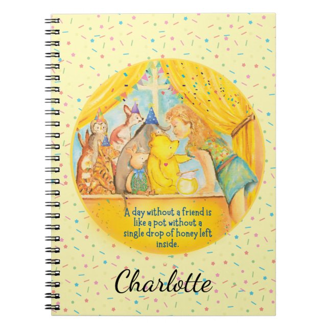 Carnet Spiral - Personnaliser - Winnie l'Ooh (Devant)