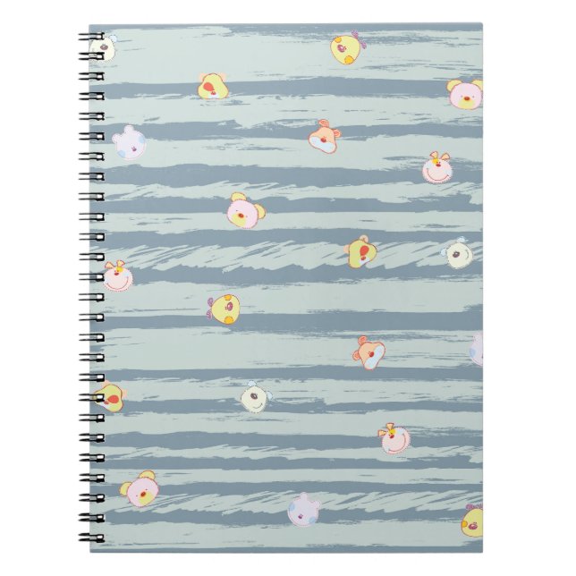 Carnet Spiral Photo Notebook – Whimsy Faces (Devant)