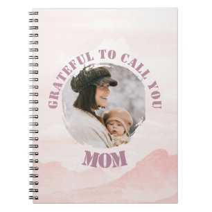 Carnet Spiral Pink Pastel personnalisé pour maman