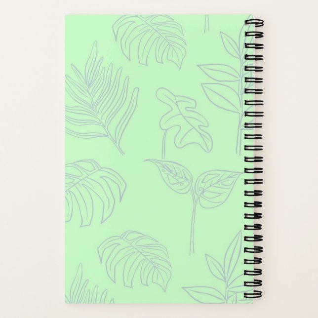 Carnet Spiral Plante personnalisé (Verso)