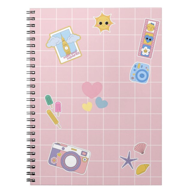 Carnet spiral pour enfants avec de beaux designs (Devant)