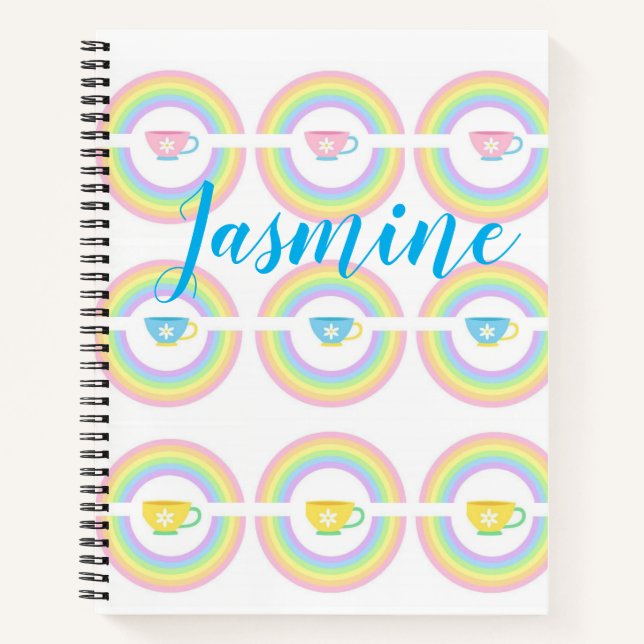 Carnet Spiral Rainbow Teacup (Devant)
