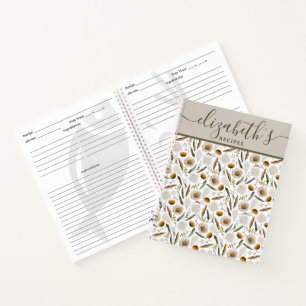 Carnet Spiral Recette personnalisée