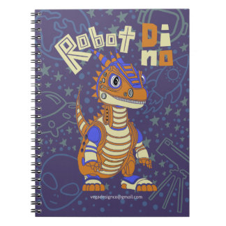 Carnet spiral Robot Dino