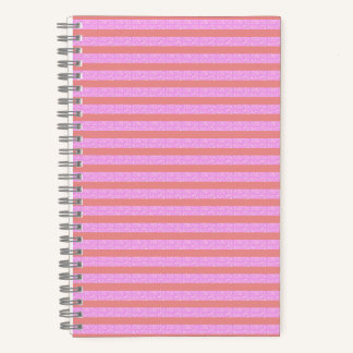 Carnet spiral rose géométrique