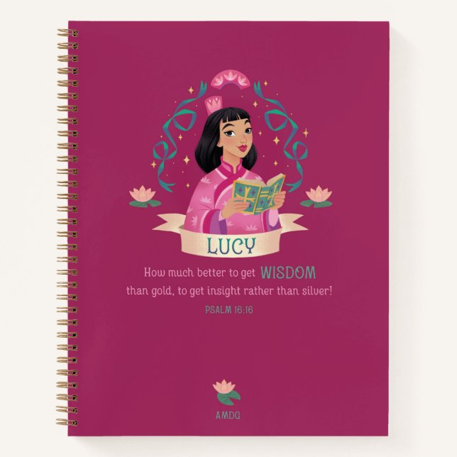 Carnet Spiral Saint Lucy Yi Zhenmei (Devant)