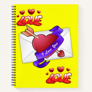 Carnet Spiral Saint Valentin
