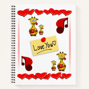 Carnet Spiral Saint Valentin