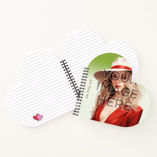 Carnet Spiral Signable En Forme De Coeur De Cultur (Intérieur)