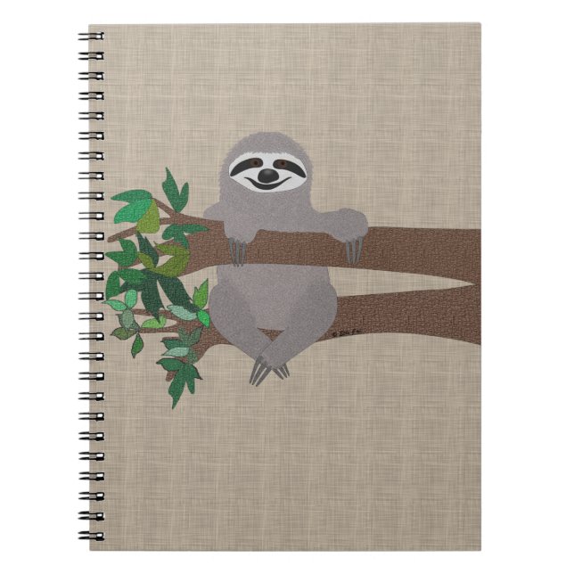 Carnet Spiral Sloth (Devant)