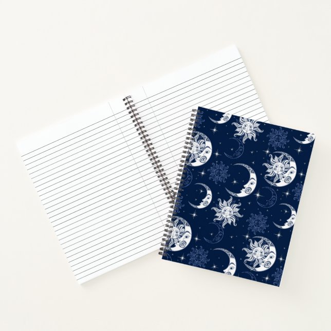 Carnet Spiral Soleil Et Lunes (Intérieur)
