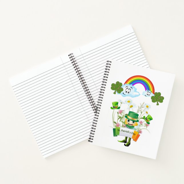 Carnet Spiral St. Patrick's Day Rainbow (Intérieur)