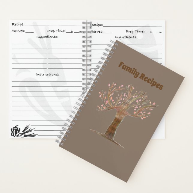Carnet Spiral Traditionnel Recette Arbre Familiale (À l'intérieur)