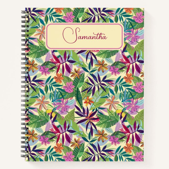Carnet Spiral Tropical Bliss (Devant)