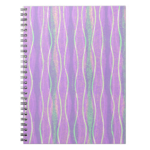 Carnet spiral violet de style vintage
