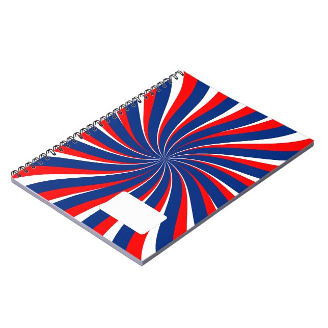 Carnet Spirale bleu blanc rouge... (Côté gauche)