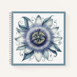 Carnet spirale de la fleur de passion