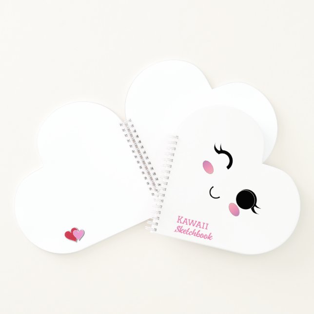 Carnet spirale fillette Kawaii (Intérieur)