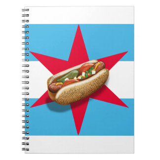 Carnet spirale HotDog de Chicago