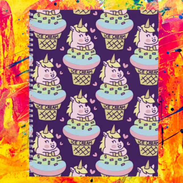 Carnet spiralé licorne Sweet Pride (Créateur téléchargé)