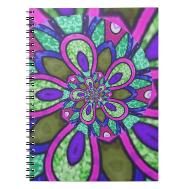 Carnet spirale mandala (Devant)