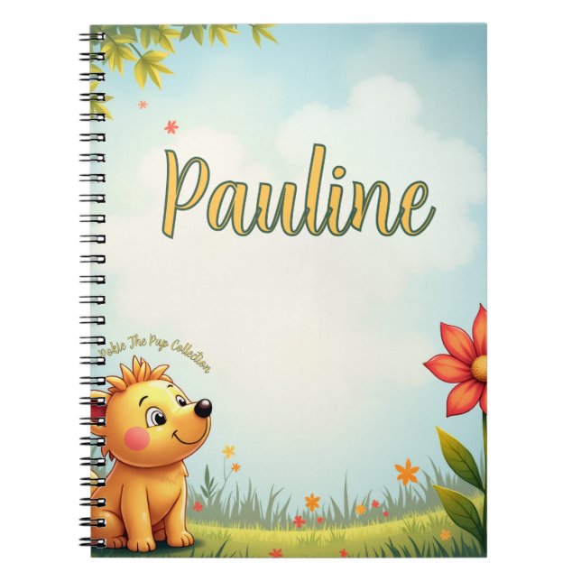 carnet spiralé personnalisé pour enfants  (Devant)
