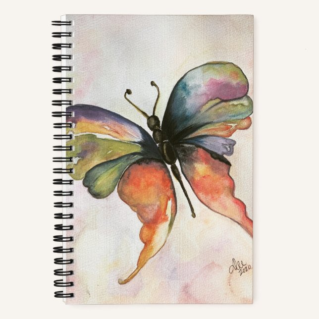 Carnet spirituel de bonheur papillon (Recto)