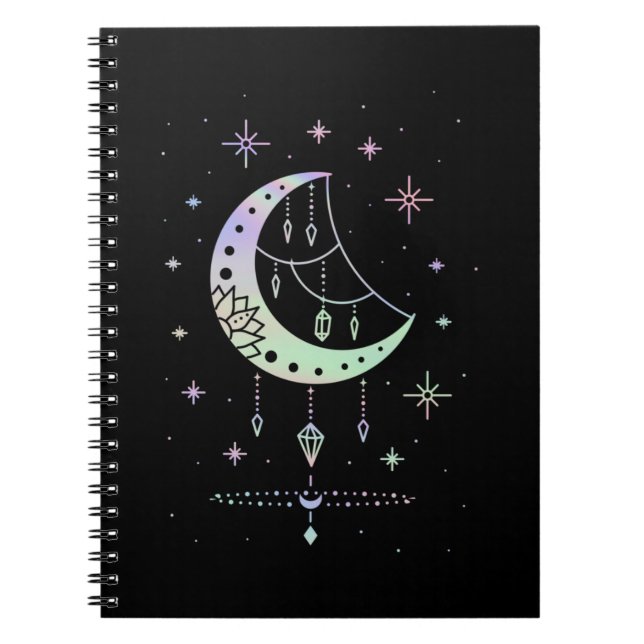 Carnet Spirituel Pastel Goth Moon Witchy (Devant)
