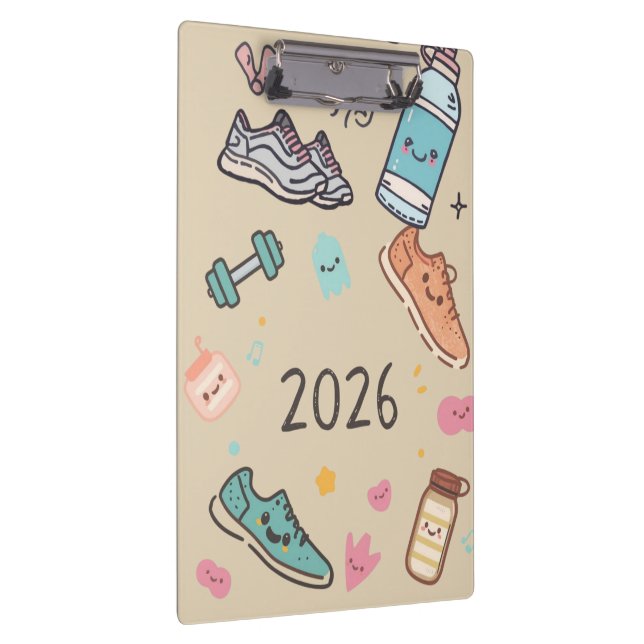 Carnet Sport 2026 – Agenda Sportif Mignon Klemmbrett (Rechts)