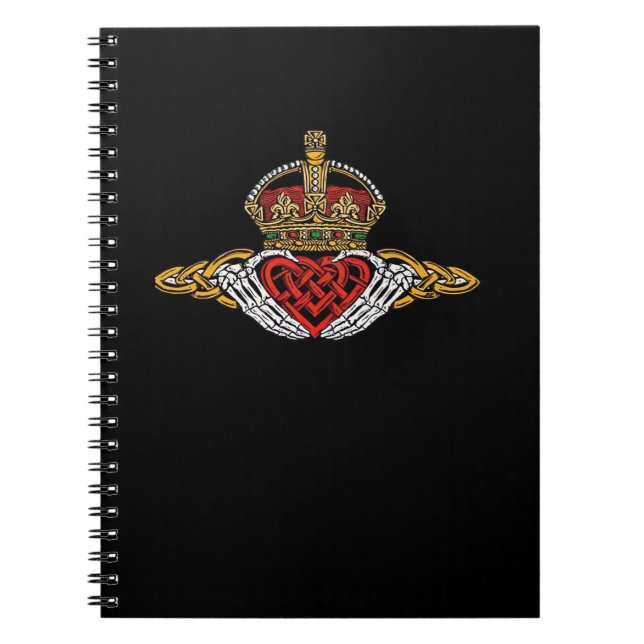 Carnet Squelette Couleur Claddagh (Devant)