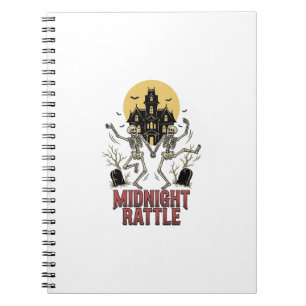 Carnet Squelette dansant Halloween Manoir hanté Vintage G