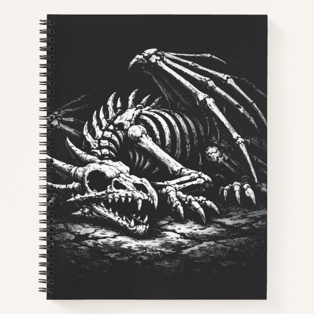 Carnet Squelette de dragon — par BurnsInHell (Devant)