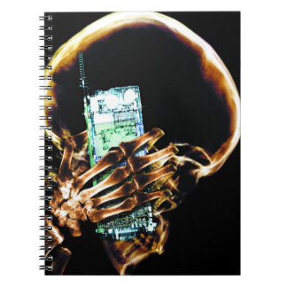 Carnet Squelette de vision X-Ray couleur original sur tél