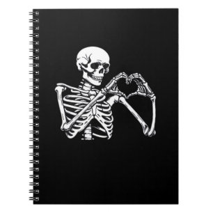 Carnet Squelette Mains de coeur Signer Costume d'Hallowee