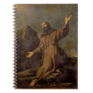 Carnet St Francis recevant les stigmates