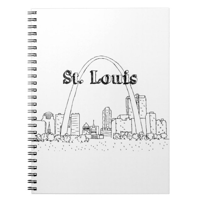 Carnet St. Louis Arc Vacances Dessin Vacances Art Voyage (Devant)