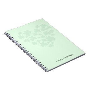 Carnet St patrick's day 3 feuilles trèfle Coeur Vert past