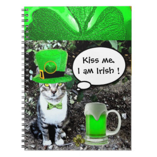 CARNET ST PATRICK'S DAY CHAT ET BIÈRE IRLANDAISE VERTE