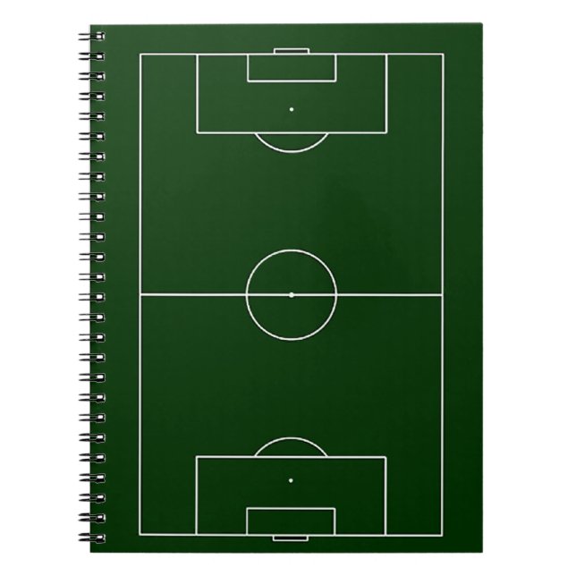 Carnet stade de football vert (Devant)