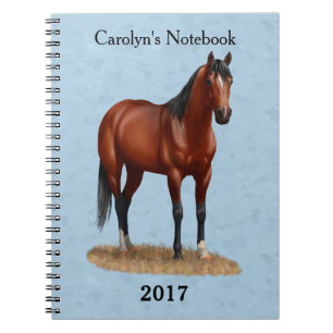 Carnet Stallion Cheval du Quartier Brown Bay
