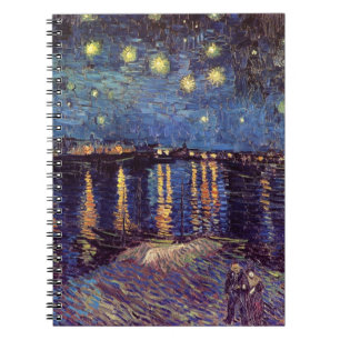 Carnet Starry Night Over the Rhone par Vincent van Gogh