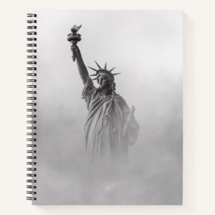 Carnet Statue de la Liberté Amérique Noir et Blanc