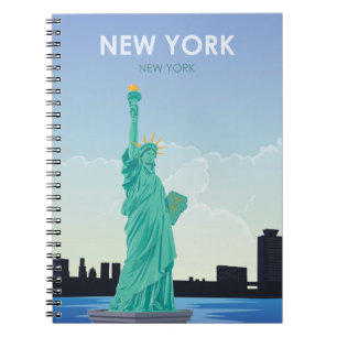 Carnet Statue De La Liberté Vintage voyage De New York