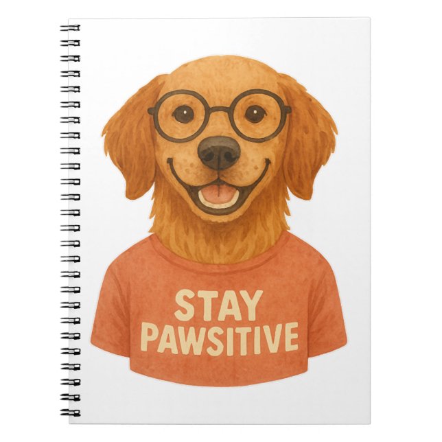 Carnet Stay Pawsitive (Devant)