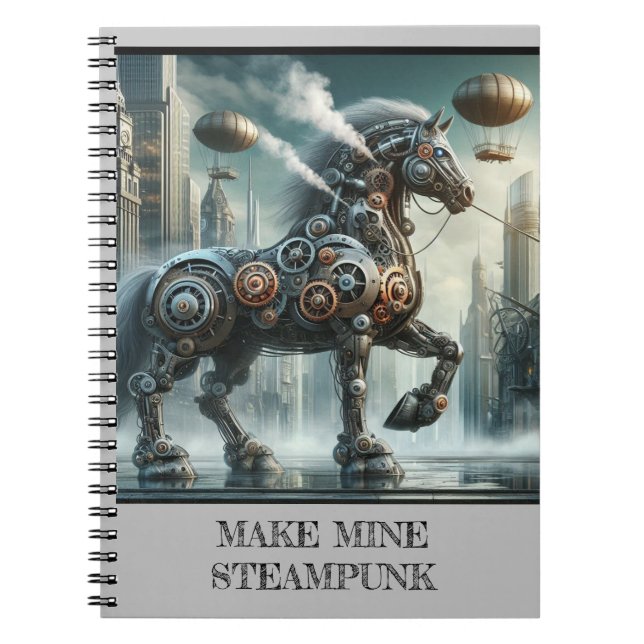 Carnet Steampunk avec une impressionnante image de (Devant)
