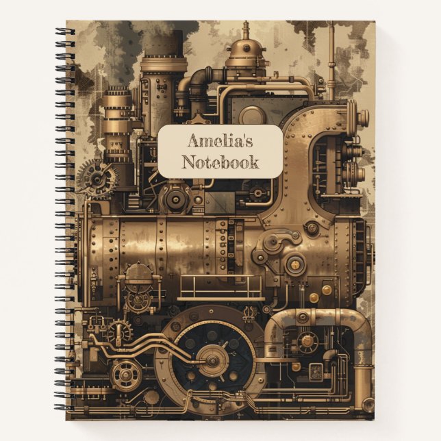 Carnet Steampunk Retro (Devant)
